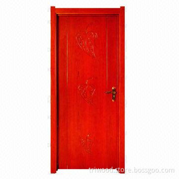 Exquisite Interior Composite Wood Door with Natural Wood Veneer and Environment-friendly Painting